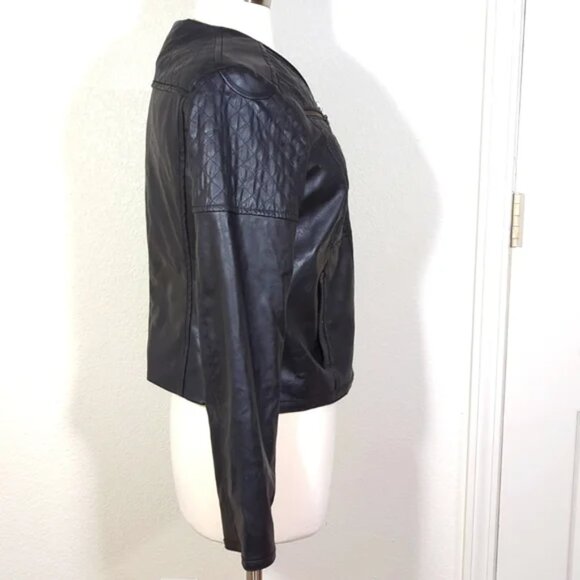 The Limited faux leather jacket blazer M Gorgeous EUC - Picture 4 of 5